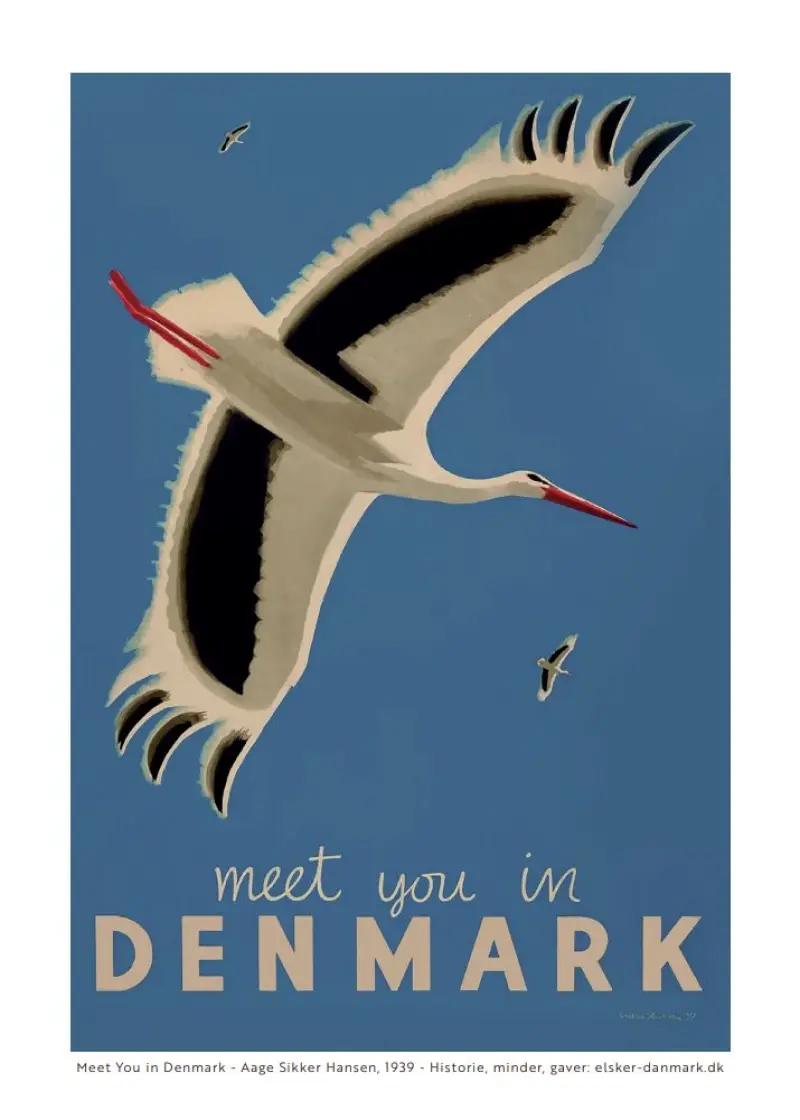 Meet you in Denmark postkort