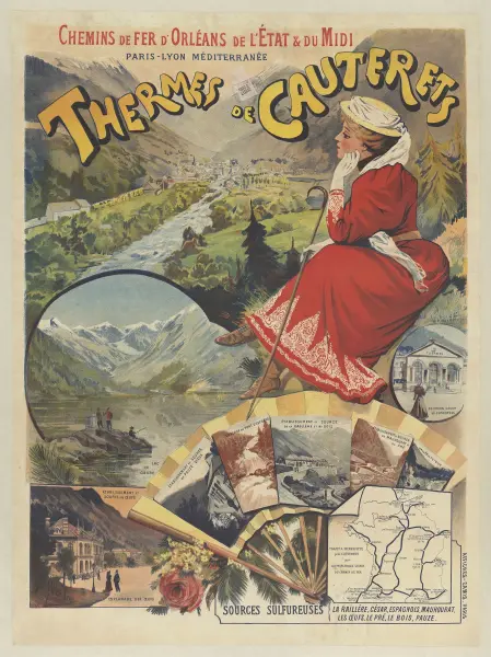 Chemins de fer d’Orléans de l’État & du Midi – Thermes de Cauterets