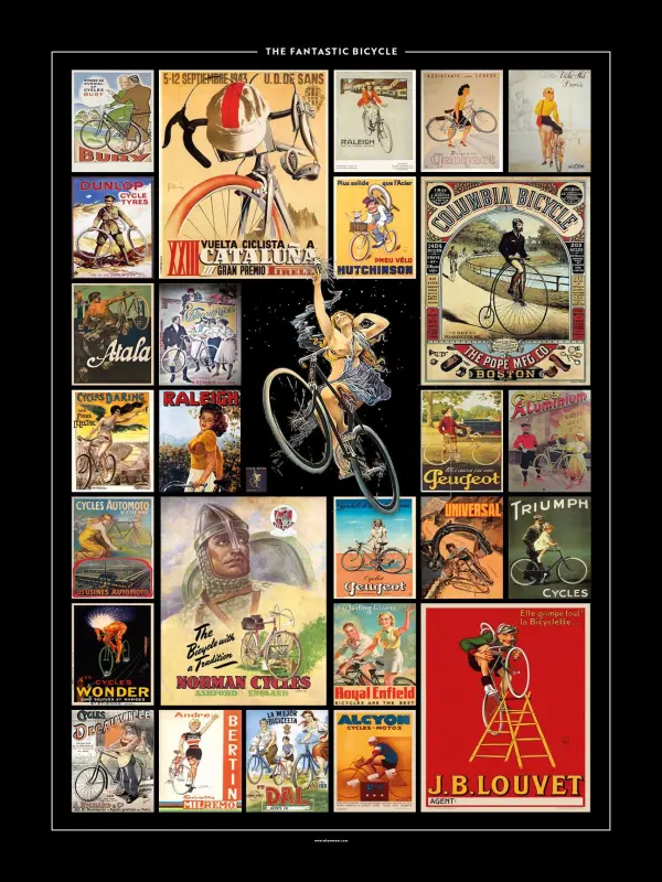 The Fantastic Bicycle — 18″ x 24″ (Vertical) / Matte